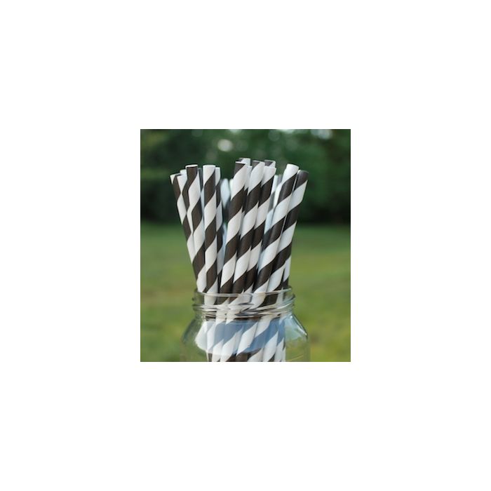 Eco-Friendly Paper Straws - Black