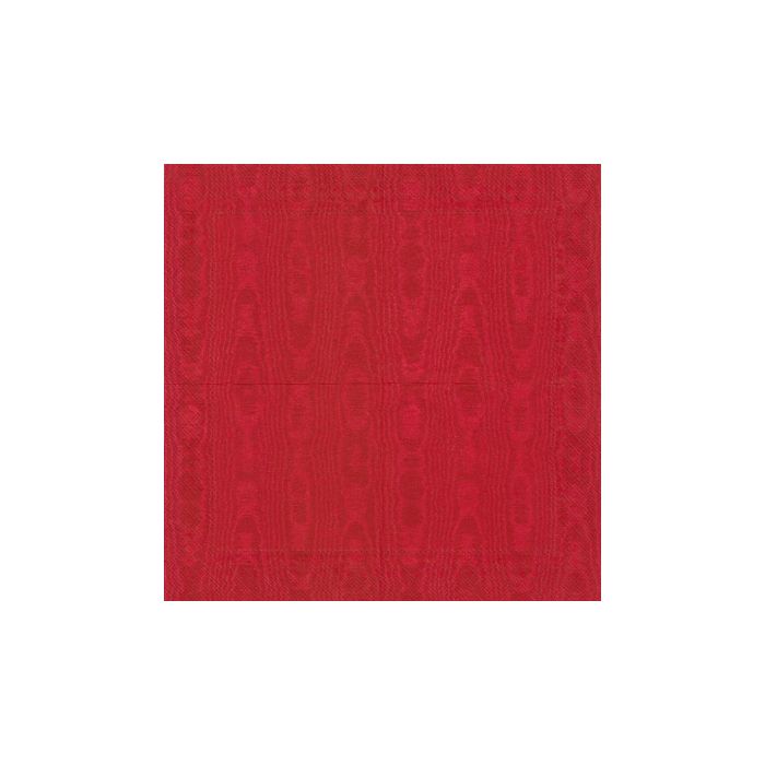 Moiree Red Cocktail Napkin - 20 napkins per package