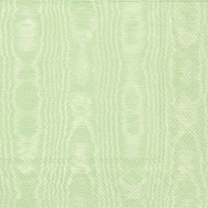 Moiree Light Green Cocktail Napkin - 20 napkins per package