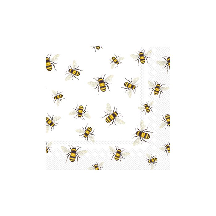 Save The Bees Cocktail Napkin - 20 napkins per package