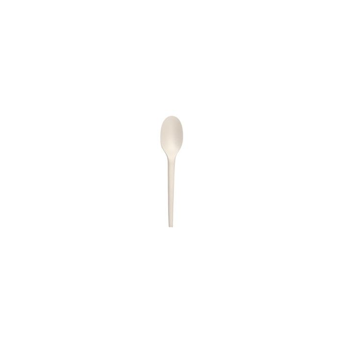 Compostable White CPLA 6.5 Spoon - Pack of 50