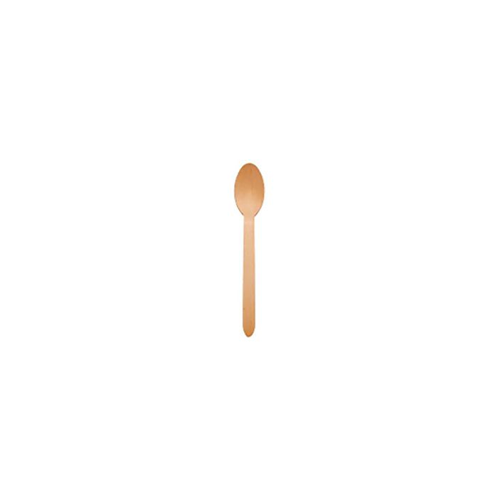 Eco Gecko Disposable Wooden Spoons 6.5" - Pack of 25