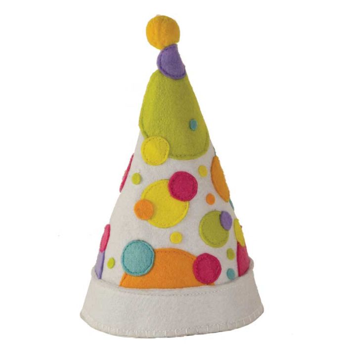 Polka Dot Felt Party Hat