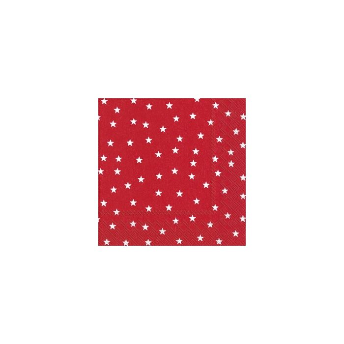 Little Stars Red Cocktail Napkin - 20 napkins per package