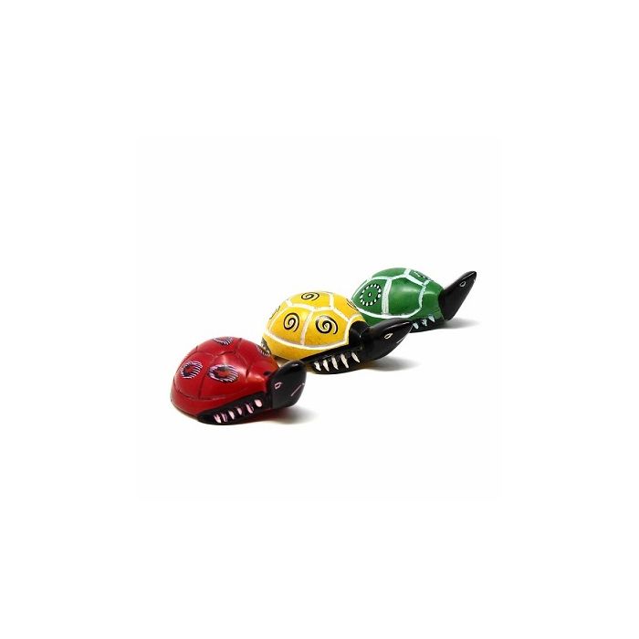 Handmade Soapstone Turtles -Set of 3