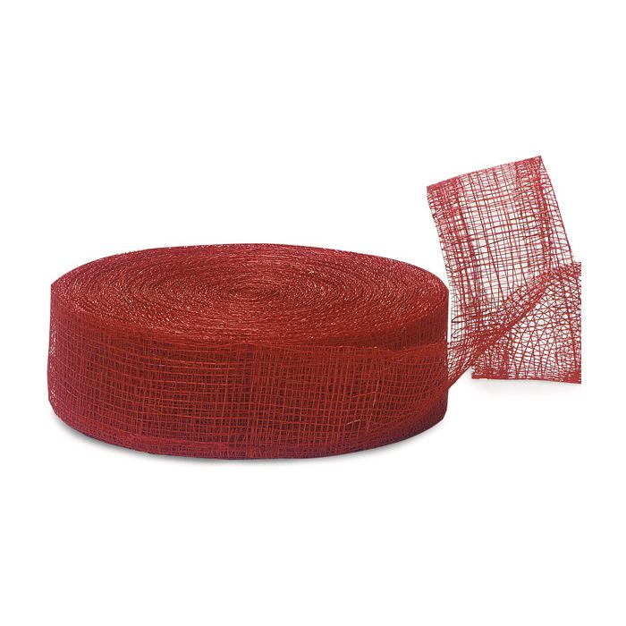 Red Sinamay Ribbon