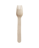 Packnwood Disposable Wooden 6.5" Forks- Pack of 100