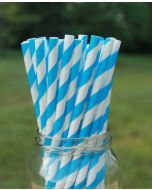 Eco-Friendly Paper Straws - Blue