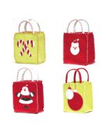 Groovy Christmas Felt Goodie Bags (Set of 4)