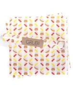 Hamburger Gift Wrap or Grub Paper- Set of 12 sheets