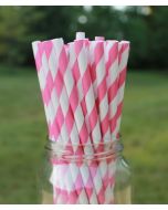 Eco-Friendly Paper Straws - Pink