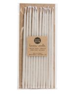 Beeswax Birthday Ivory Tall Candles