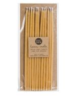 Beeswax Birthday Natural Tall Candles