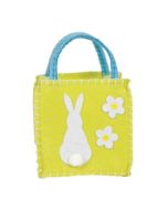 One Bunny Felt Goodie Bag Lime