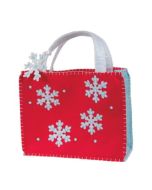 Snowflake Ornament Felt Gift Bag 