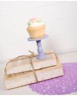 Mini Wooden Cupcake Stand - Lavender-only 3 available