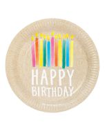 Happy Birthday Recycled Paper Dinner Plates