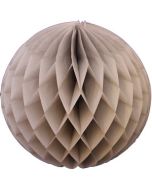 Gray Honeycomb Tissue Ball Decoration - Multiple Sizes Available