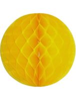 Yellow Honeycomb Tissue Ball Decoration - Multiple Sizes Available