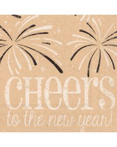 "Cheers to the New Year" Cocktail Napkins - Pack of 20