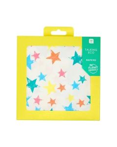 Rainbow Star Recyclable Paper Napkins-set of 20