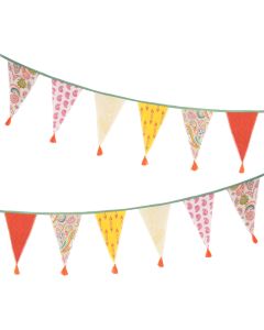 Boho Paisley Fabric Bunting-10 ft