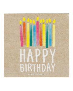 Happy Birthday Recyclable Paper Napkins-set of 20