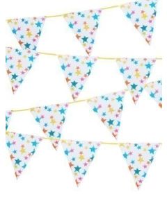 Rainbow Star Recyclable Paper Bunting-10 ft