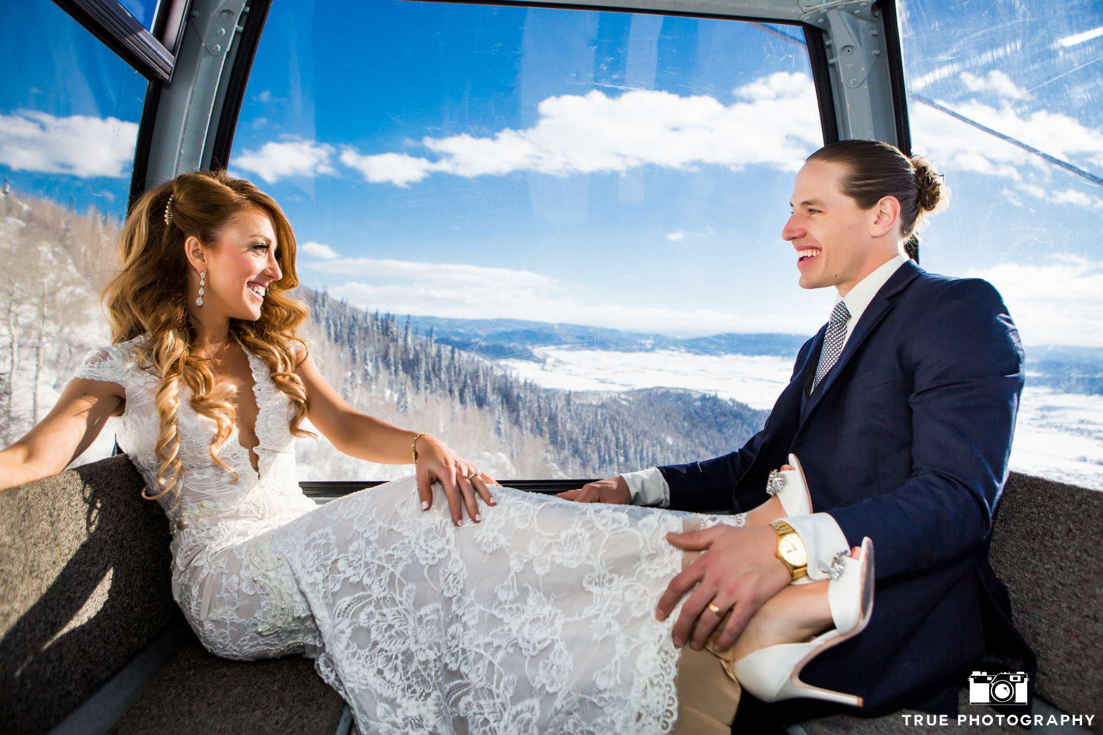 Sustainable Ski Mountain Weddings - Ecopartytime  (Photo Credits: True Photography) 