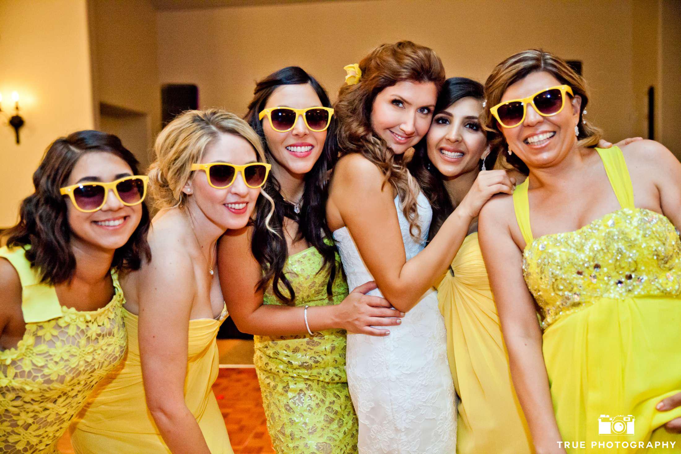 Citrus Wedding Colors Yellow Bridesmaid Dresses