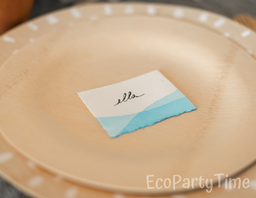 Hand painted Name Cards-Ecofriendly DIY Baby Shower