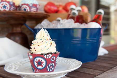 Patriotic Cupcake Wrappers