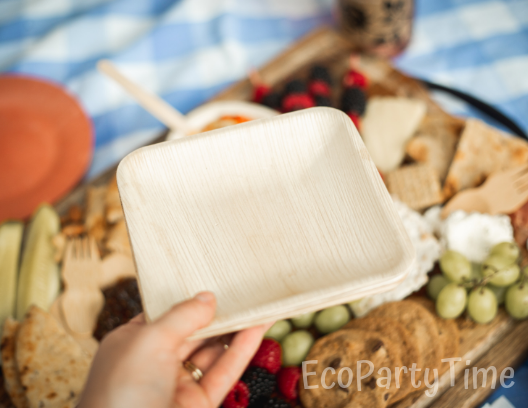 July4th Picnic Ecofriendly Palm Leaf Plates-Ecopartytime