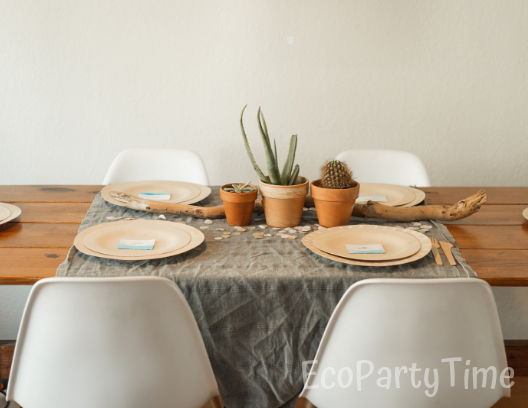 Ecofriendly DIY Baby Shower Party Table Setup