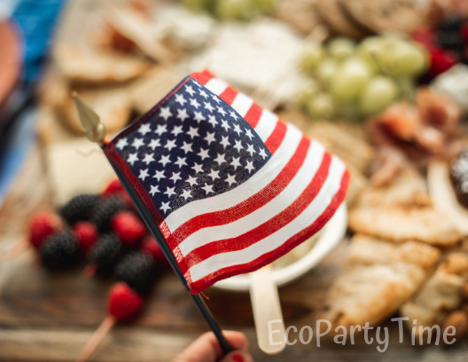 July4th Picnic Flag Decor - Ecopartytime