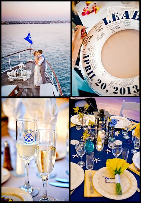 Nautical Wedding Theme Photos and Wedding Accents