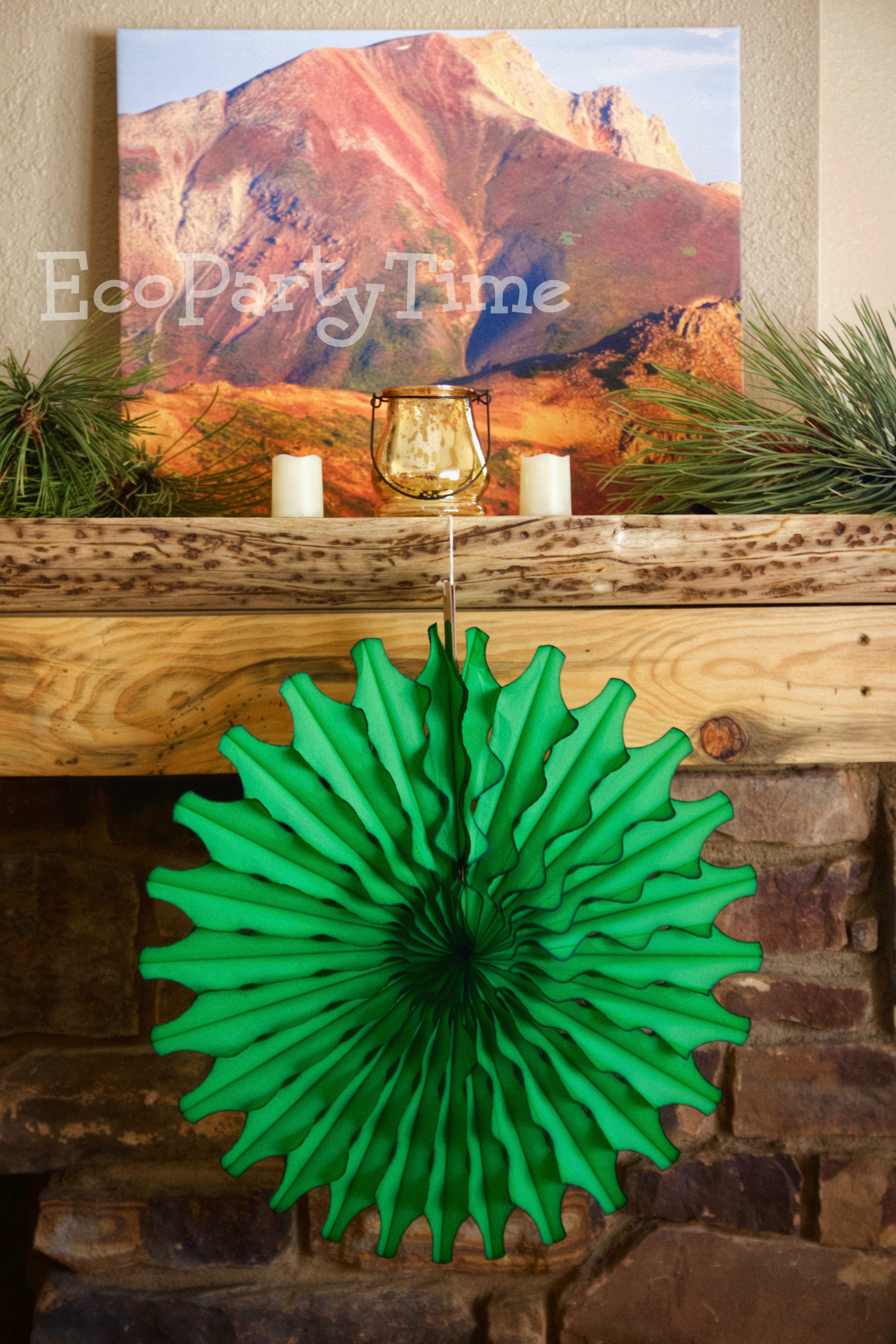 Ecopartytime: Eco-Friendly Tissue Fan & Ball Decor Ideas 