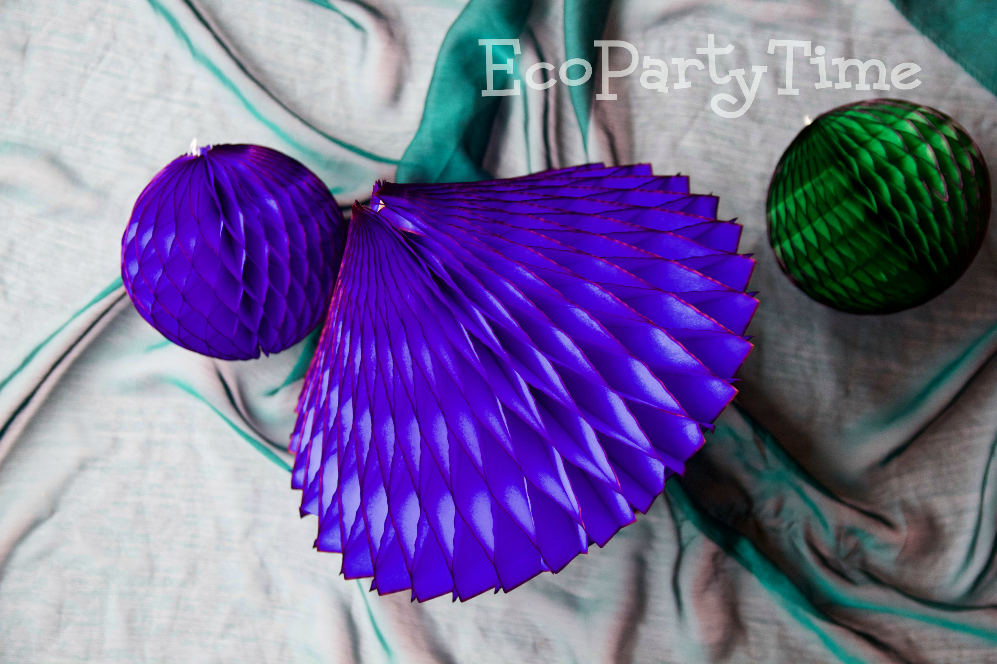 Ecopartytime: Eco-Friendly Tissue Fan & Ball Decor Ideas 