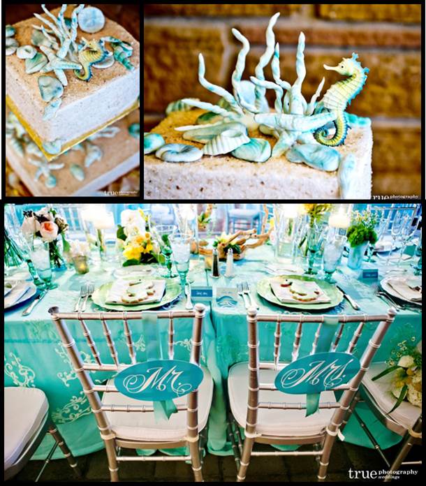 Beach Wedding Starfish Theme Wedding Cake Ideas