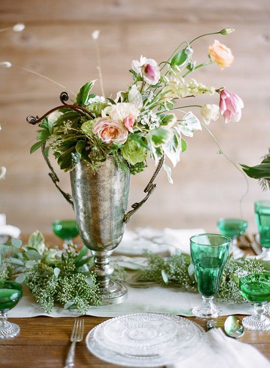 Kentucky Derby Wedding Flower Decor