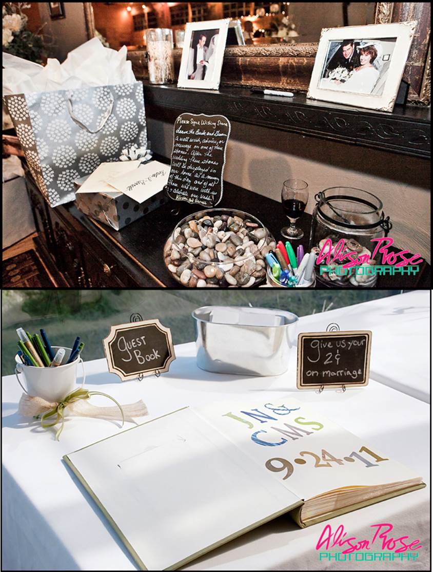 Chalk Theme Wedding Guestbook