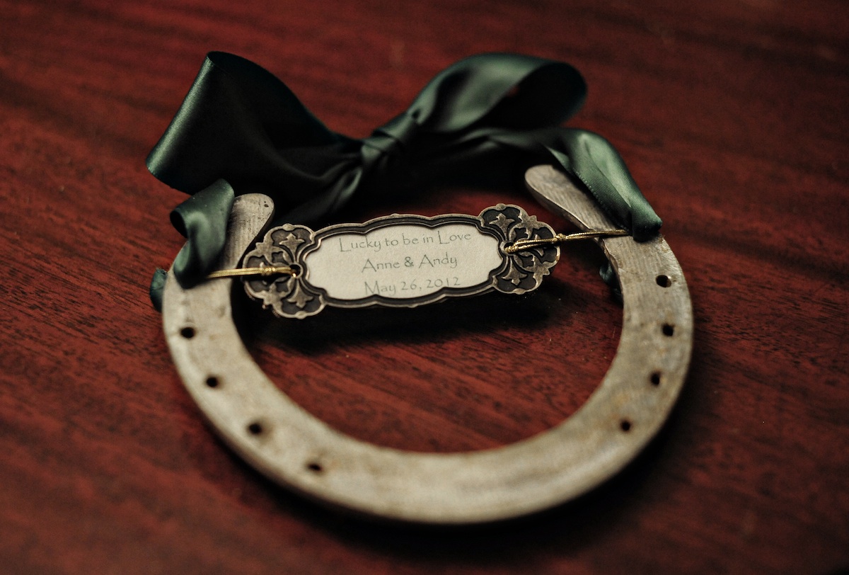 Eco-Chic Celtic Wedding Ideas from Ecopartytime -  Recycled Horseshoe Seating Chart