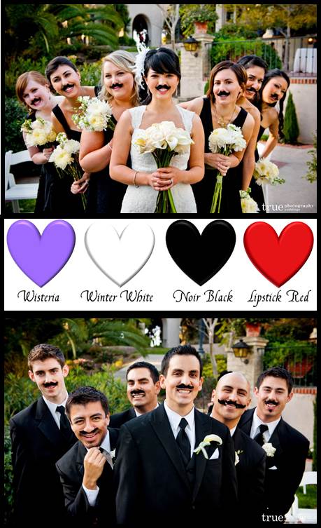 Eco Friendly Mustache Wedding Photo Ops